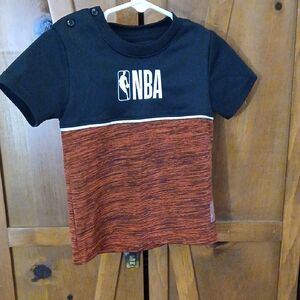 NBA Kids Black and Red Short Sleeve Tee